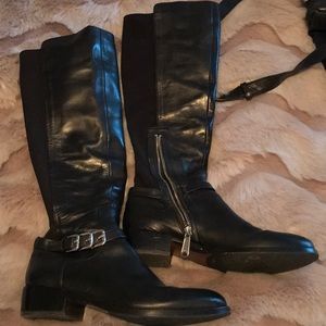 Black Knee Boots by Donald Pliner